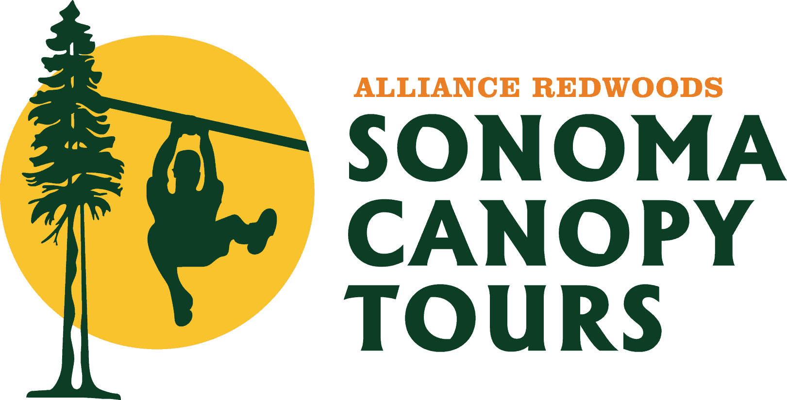 Alliance Redwoods Sonoma Zipline Adventures color logo